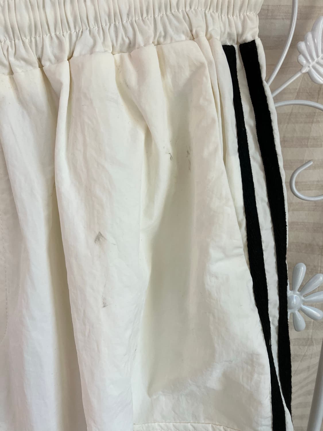빈티지 아이보리 트랙 조거팬츠 y2k 스트릿 갸루 펑키 일본빈티지560  상품이미지4