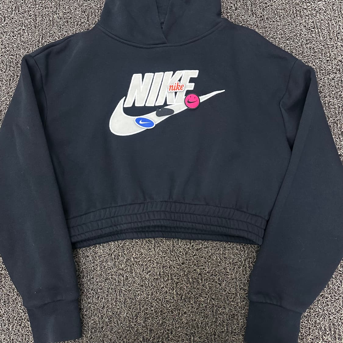 NIKE 나이키 여성 크롭 후드티 블랙 S 상품이미지4
