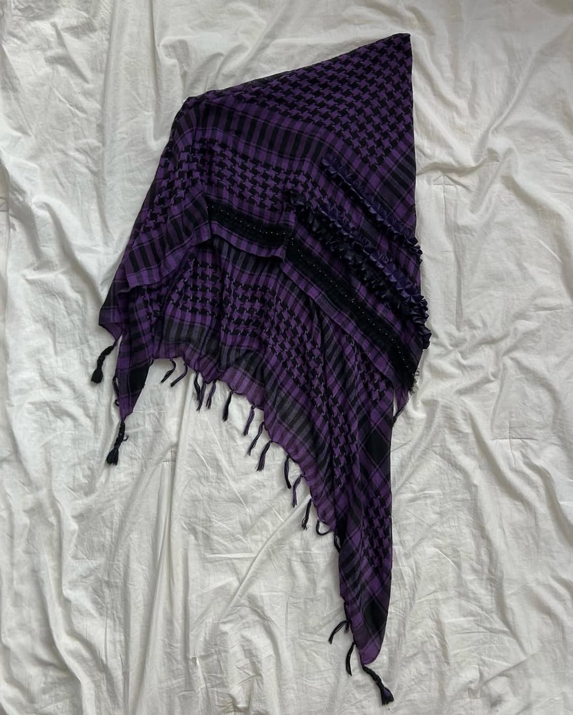 Purple check layered sk 상품이미지8