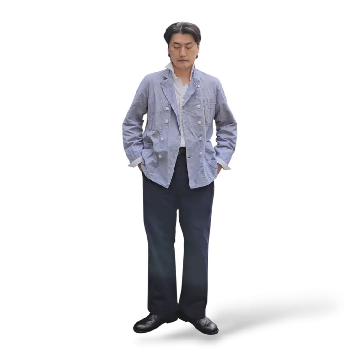 오리지널 빈티지 프렌치 더블 자켓 N1239 상품이미지1