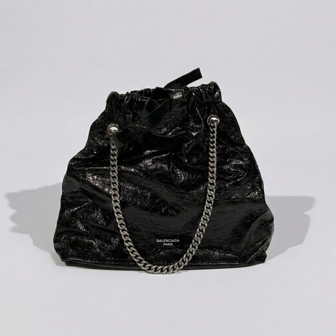 발렌시아가 크러쉬 미디움 토트백 숄더백 블랙 상품이미지1