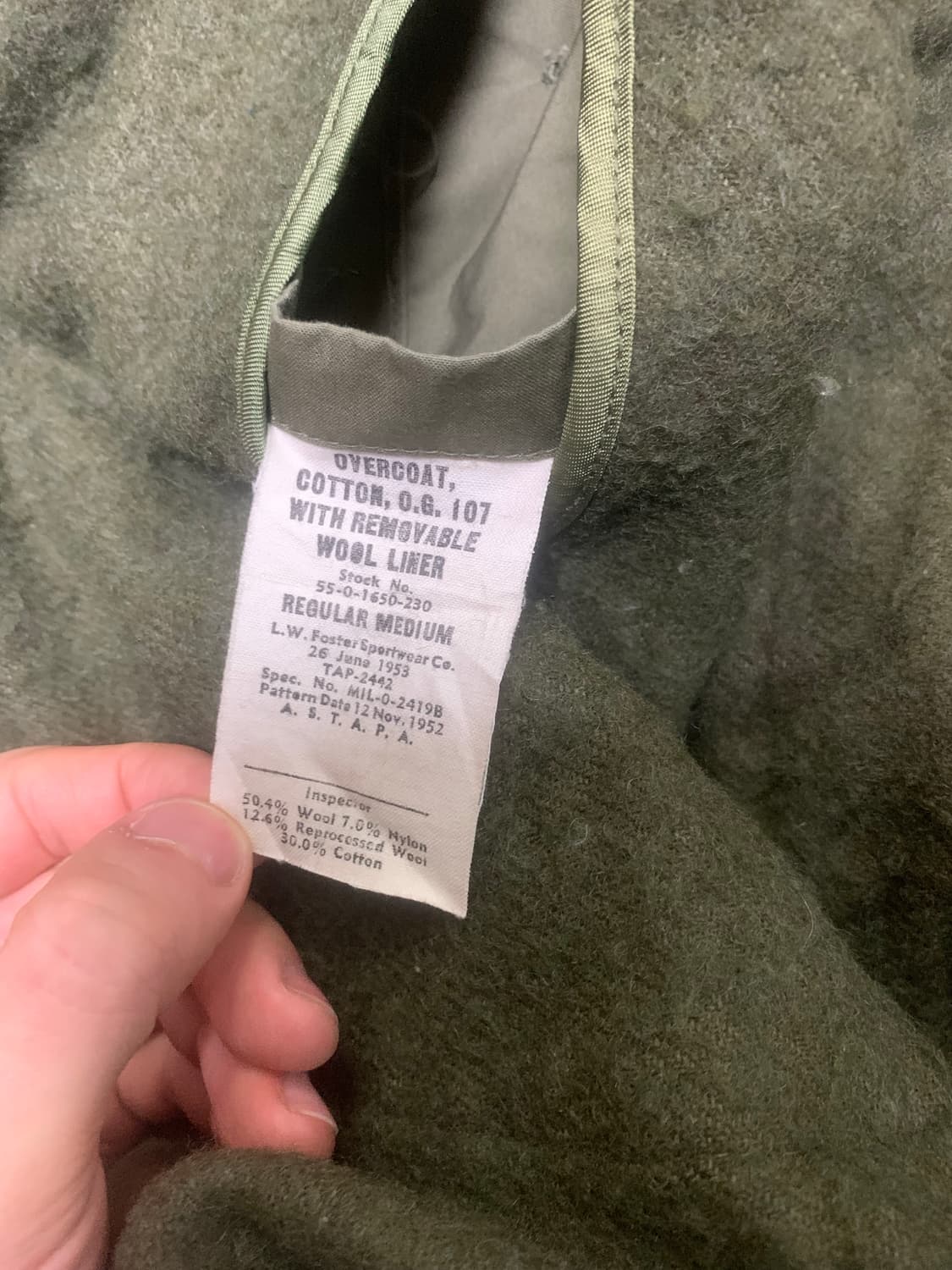 [M-R] U.S ARMY 오피서 트렌치 코트 라이너 포함 상품이미지7