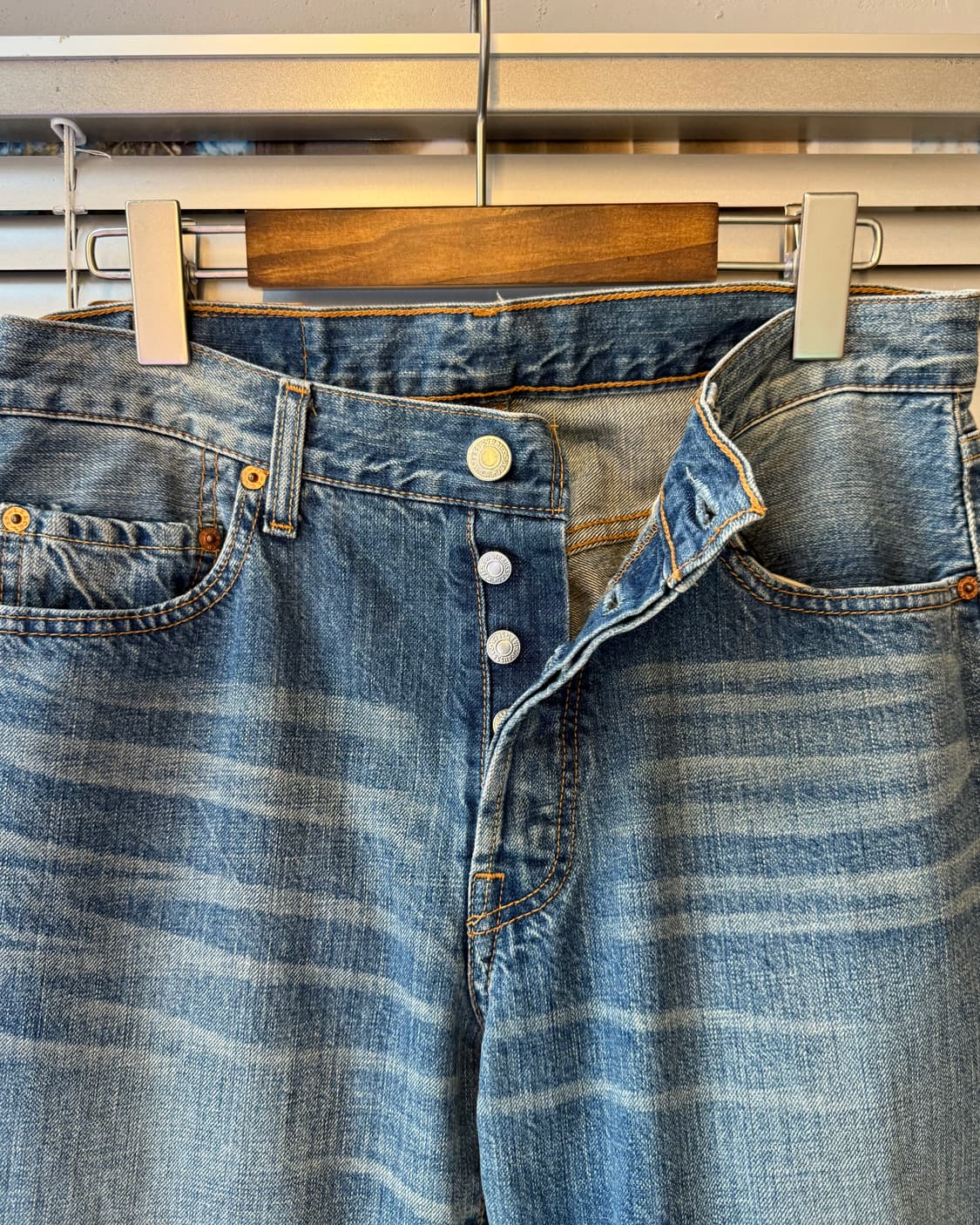 Levi's 501 00s washed denim pants 상품이미지3