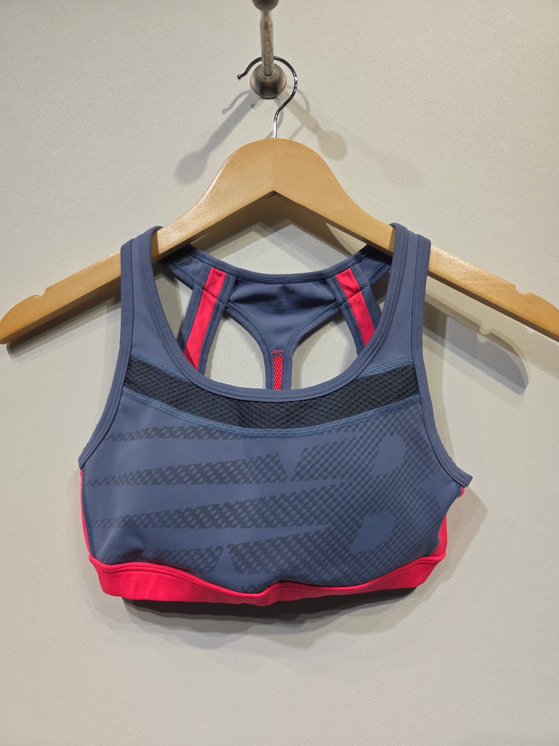 뉴발란스 우먼스 레이서백 메쉬 스포츠 브라탑 상품이미지1