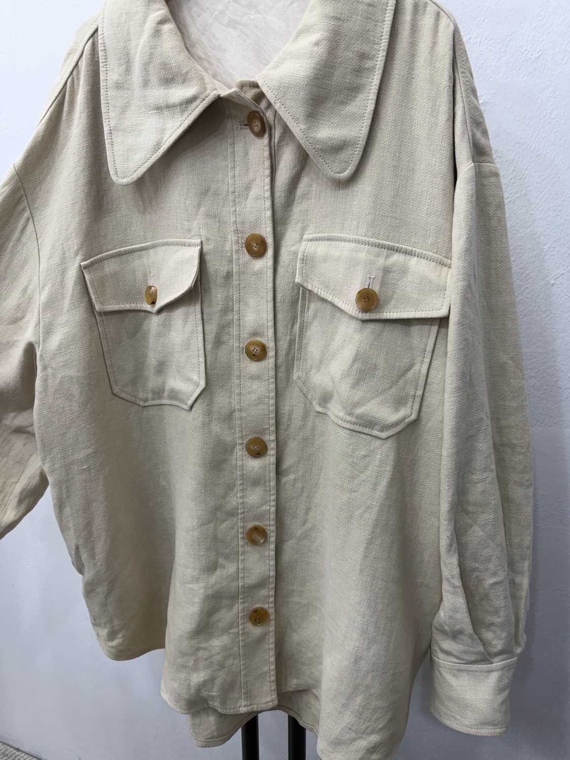 정품) 타임 한섬 20ss 여성 오버사이즈 자켓 82 상품이미지3