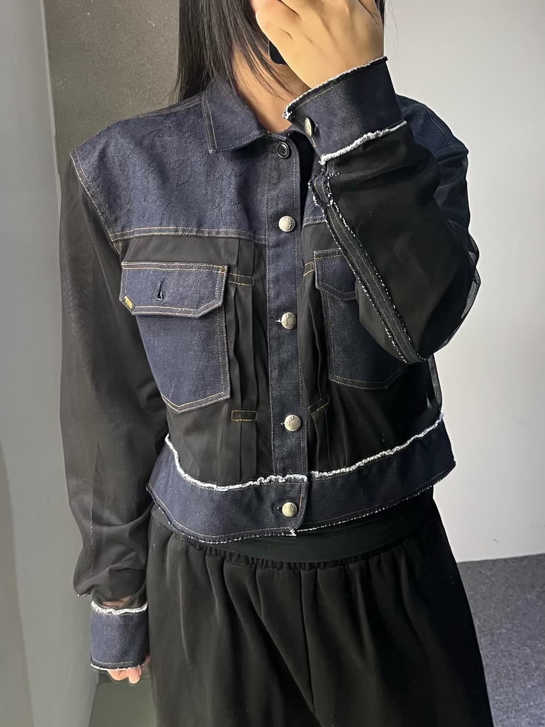 앤더슨벨 25s/s 토니 데님 시어 자켓 상품이미지3