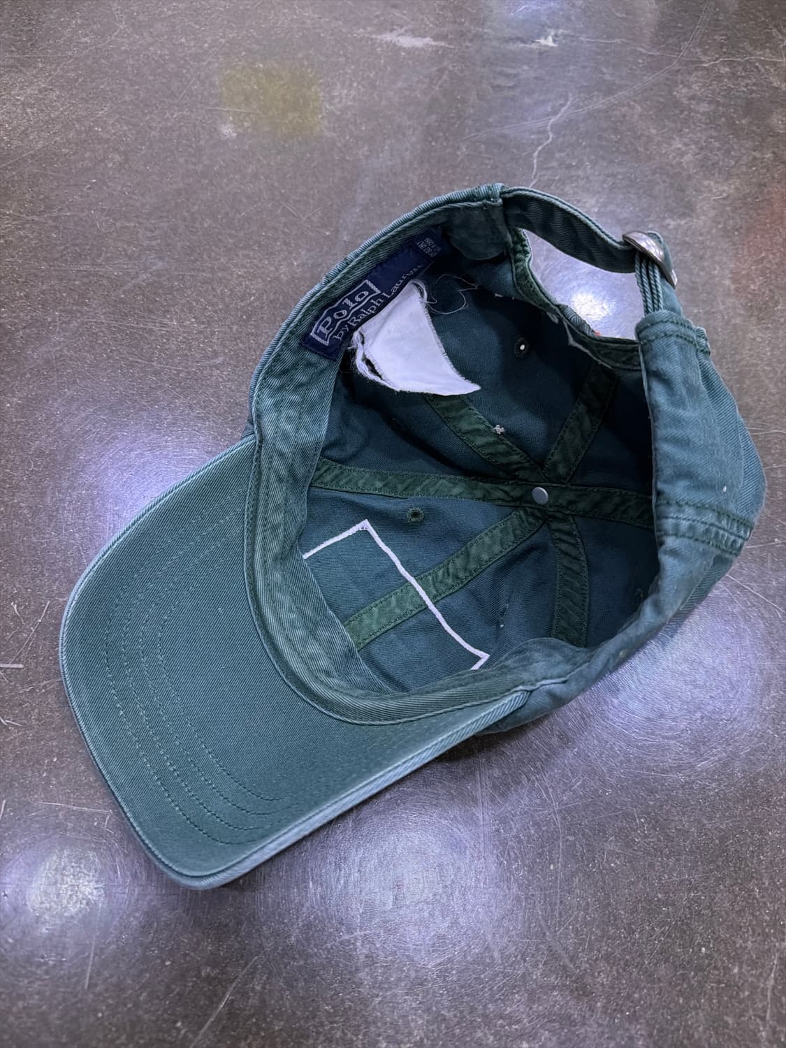 폴로 랄프로렌 잉글랜드 국기 자수 빈티지 볼캡 그린 상품이미지6