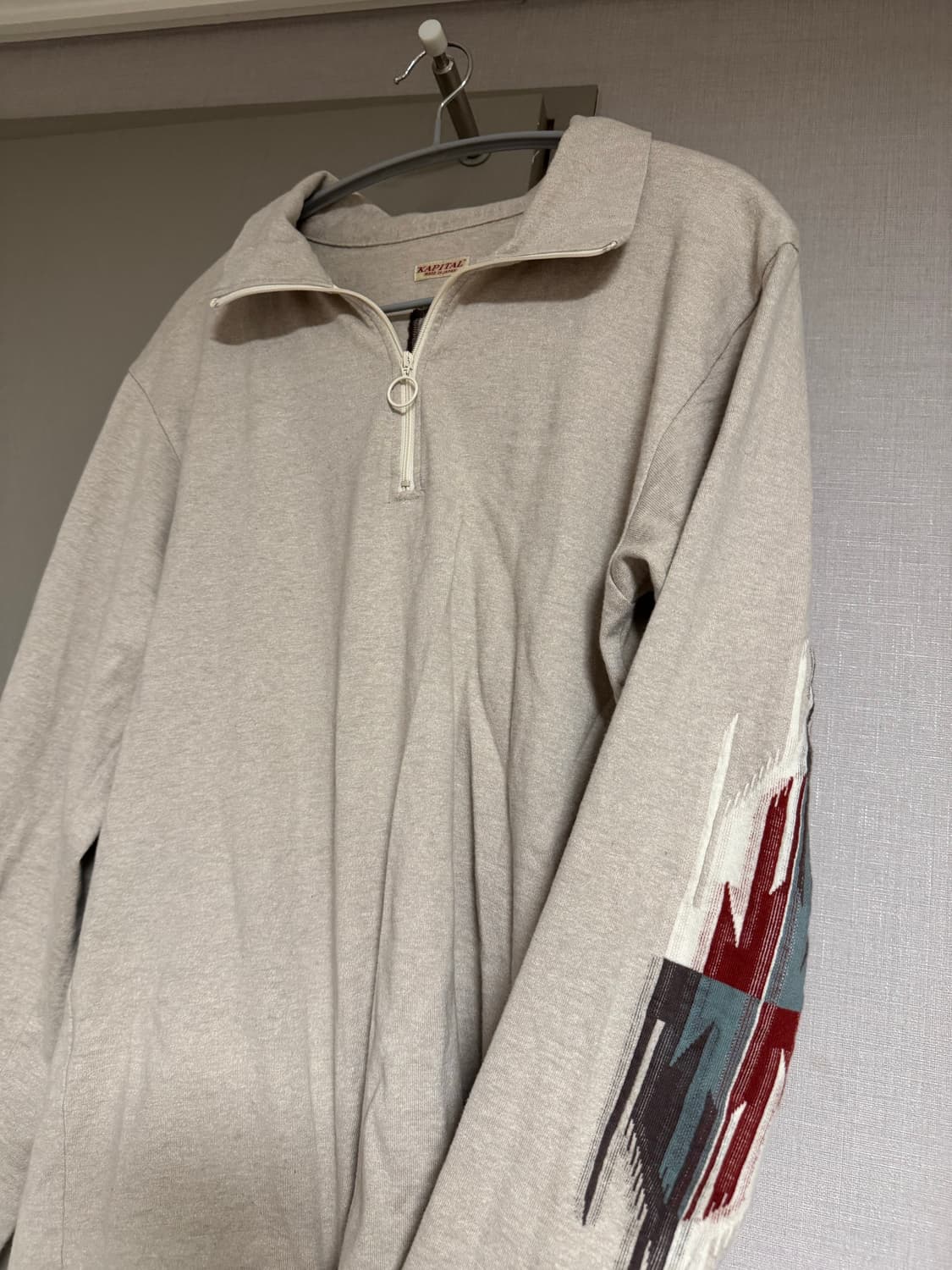 [2]캐피탈 오르테가 저지 하프 집 롱슬리브 티셔츠 카나리 상품이미지2