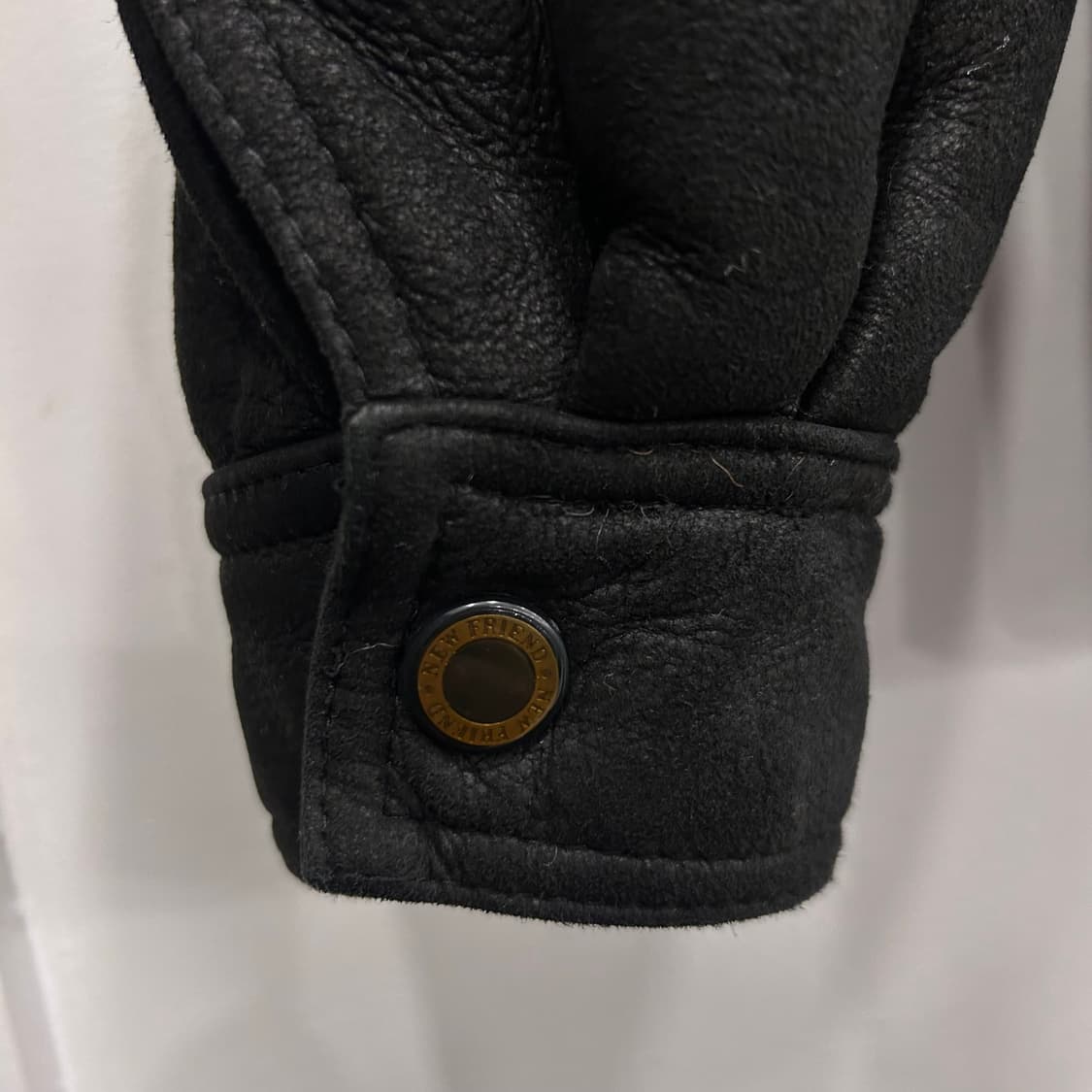 핸드메이드 카우하이드 빈티지 스웨이드 무스탕 상품이미지3