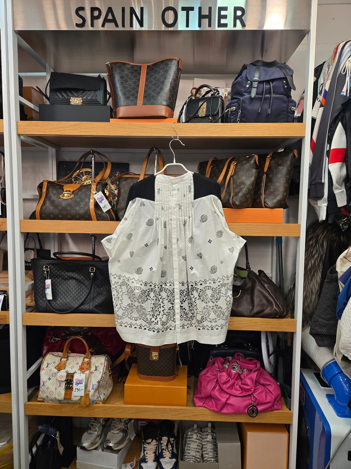 사카이(Sacai) 반다나 하이브리드 니트 셔츠 상품이미지2