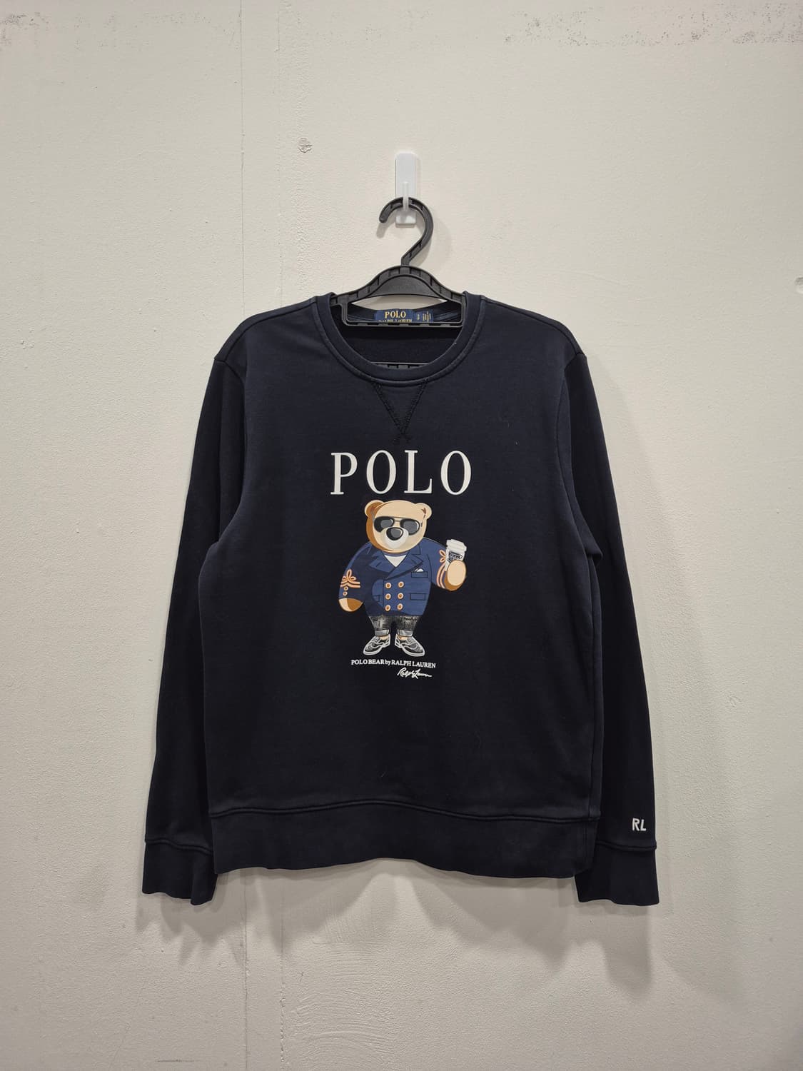 폴로랄프로렌 네이비 마티니베어 맨투맨(S) 상품이미지1