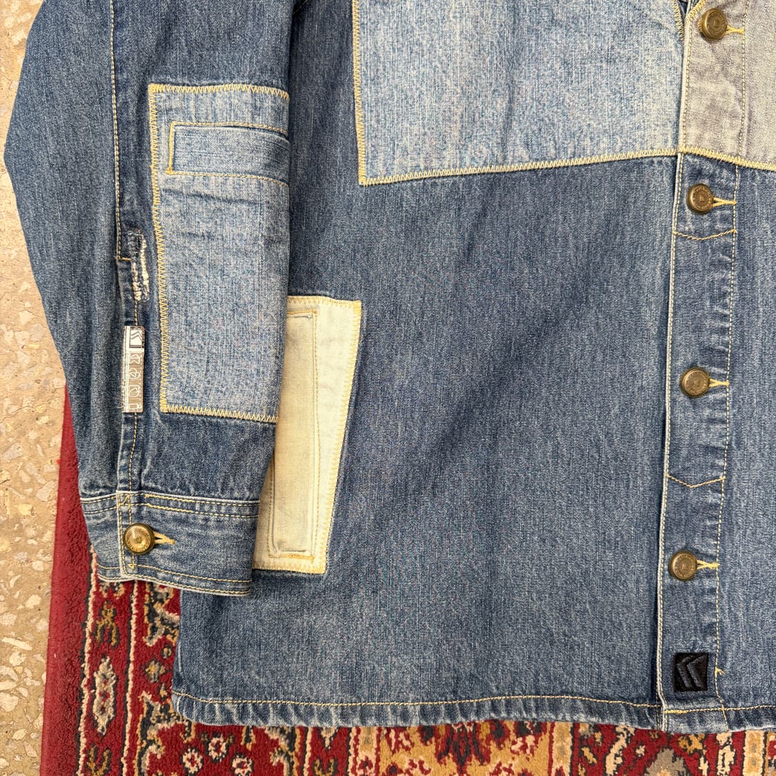 칼 카니 패치워크 데님 셔츠 자켓 [ 105 ] 상품이미지4