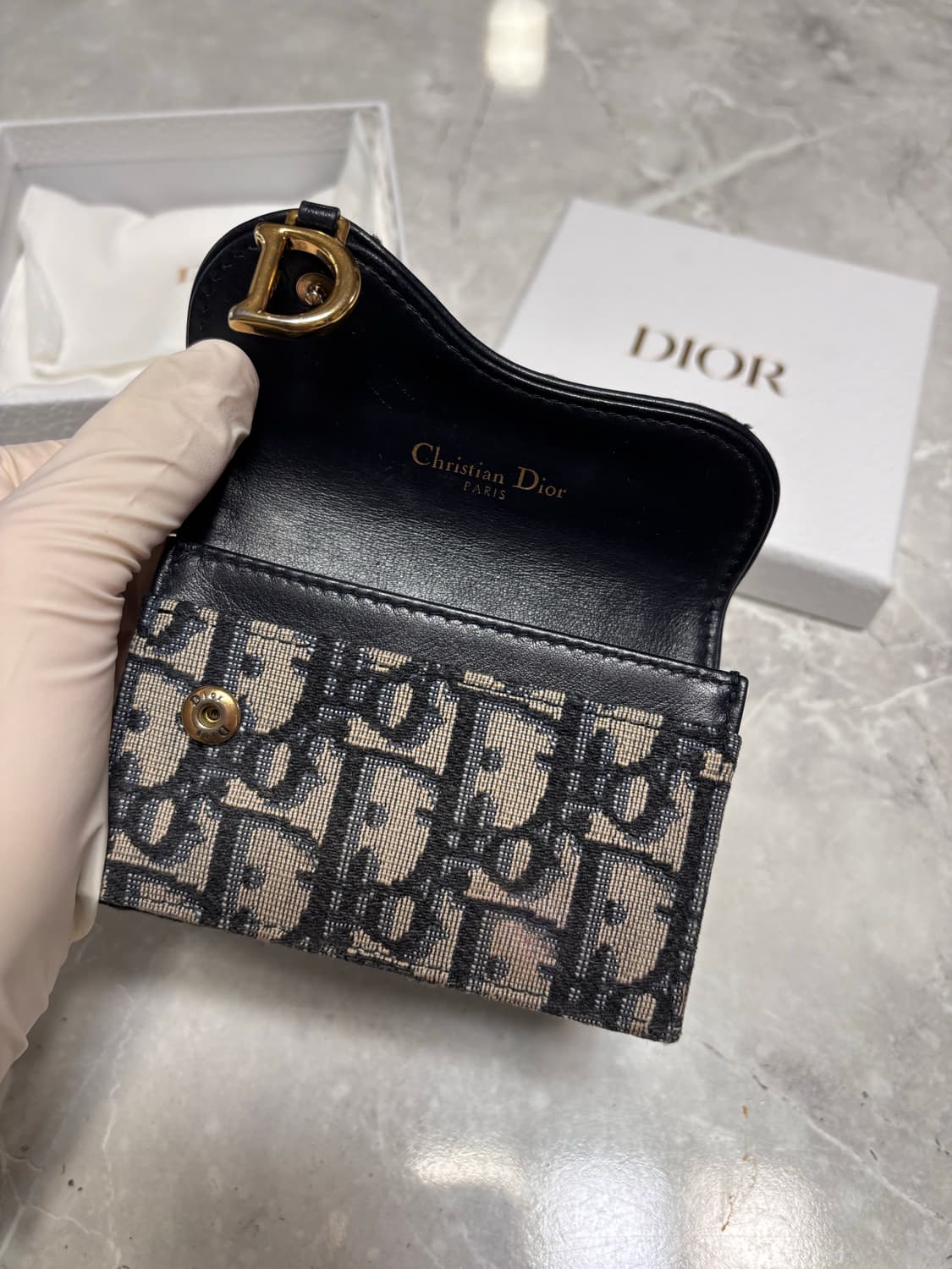 [새상품급] 디올 새들 블룸 오블리크 카드지갑 상품이미지2