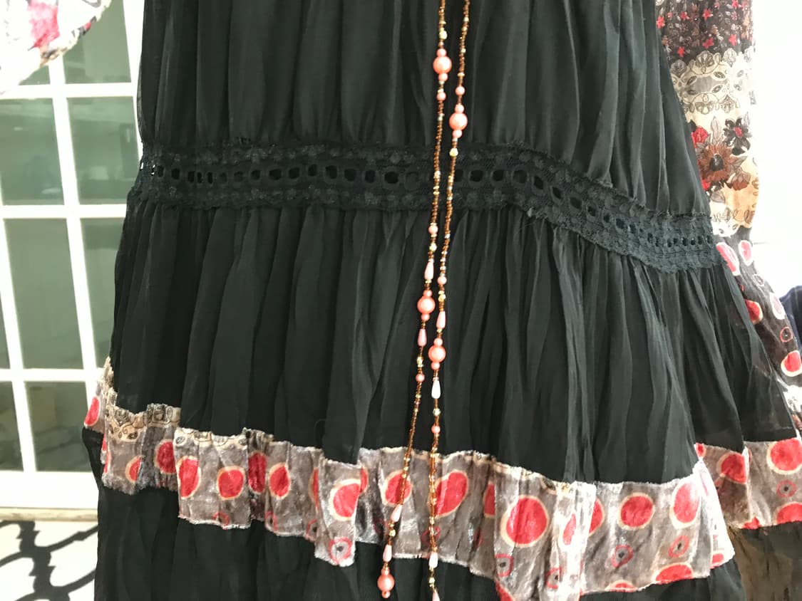 vintage velvet pattern one-piece 상품이미지4