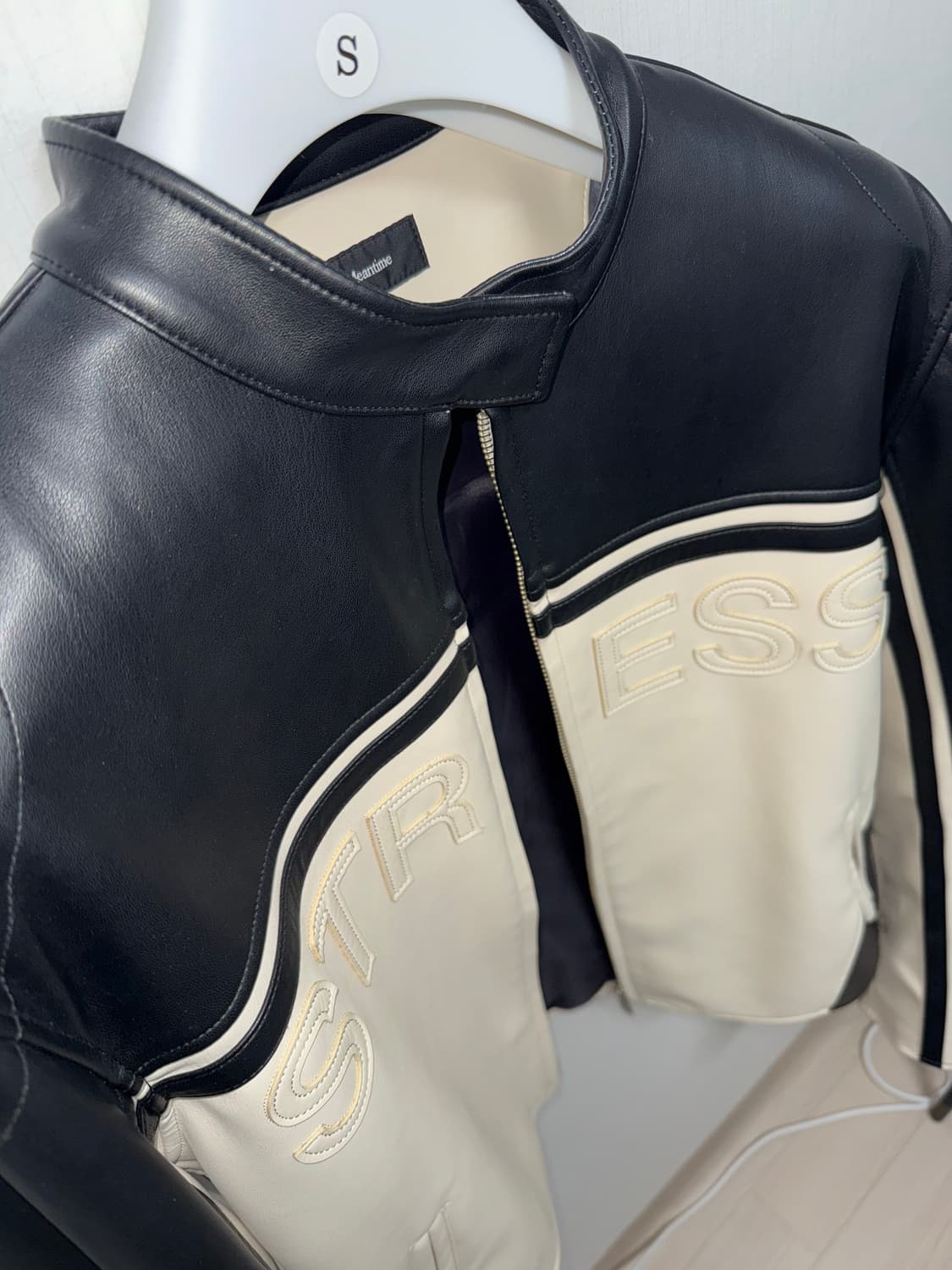 민타임 레더자켓 블랙 (L) 상품이미지2