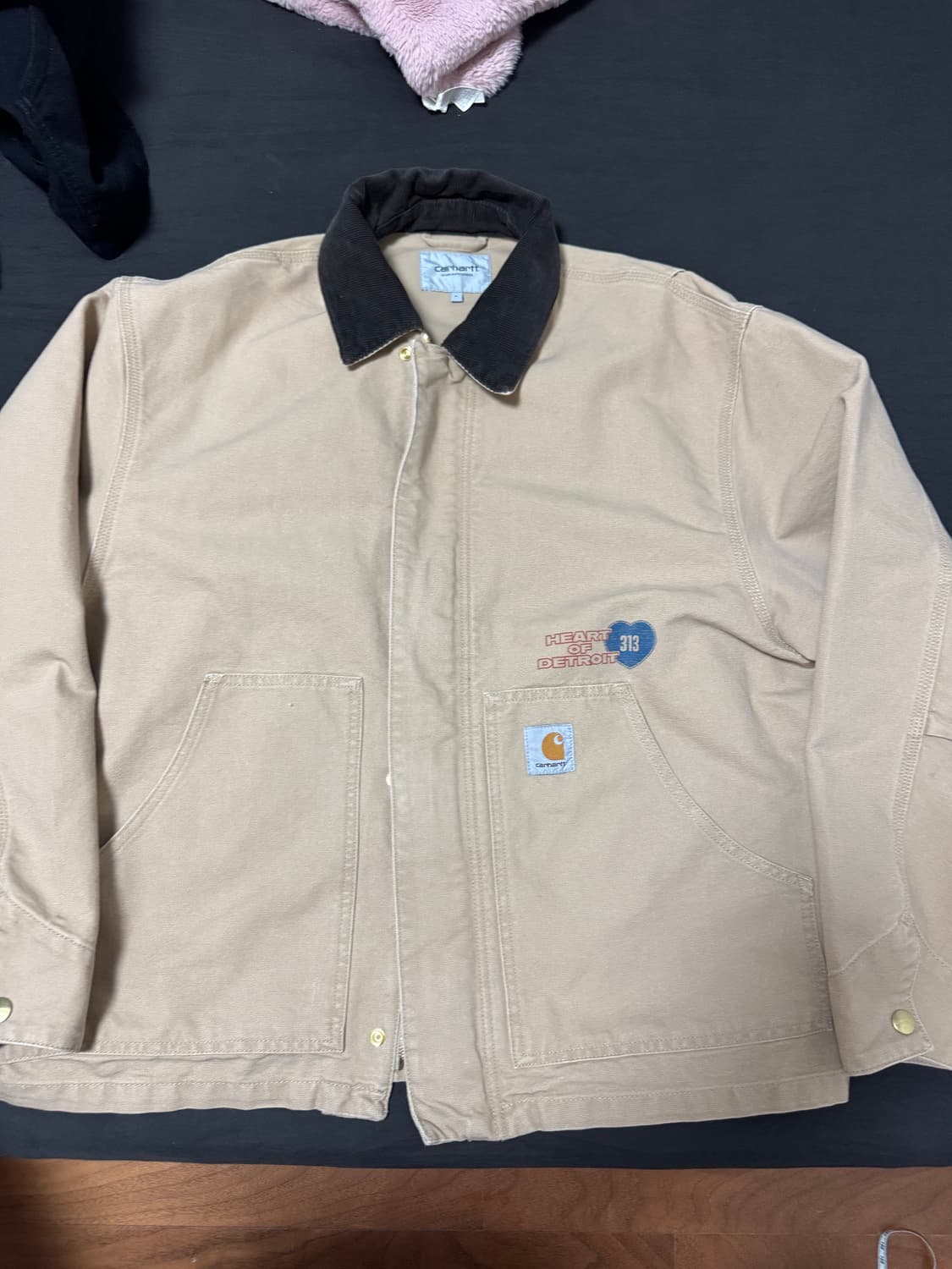 정품4회착용 칼하트 WIP 아칸 아르칸 그래픽자켓 브라운 L 상품이미지2