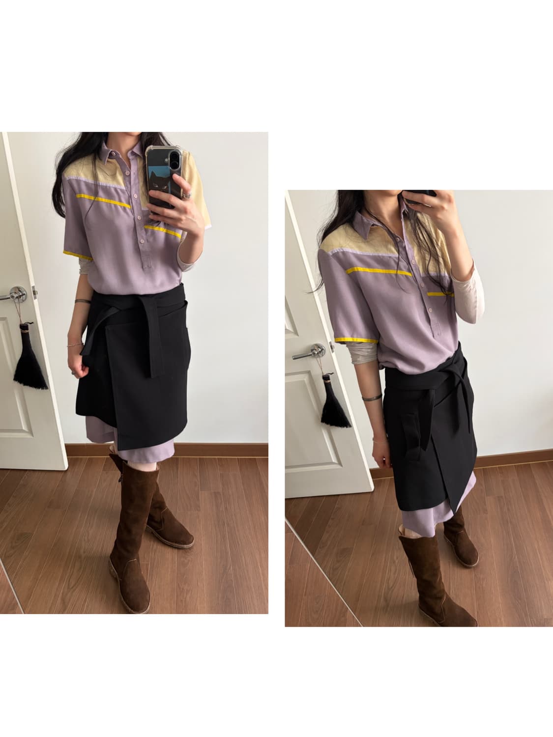 pullover shirt dress 상품이미지4
