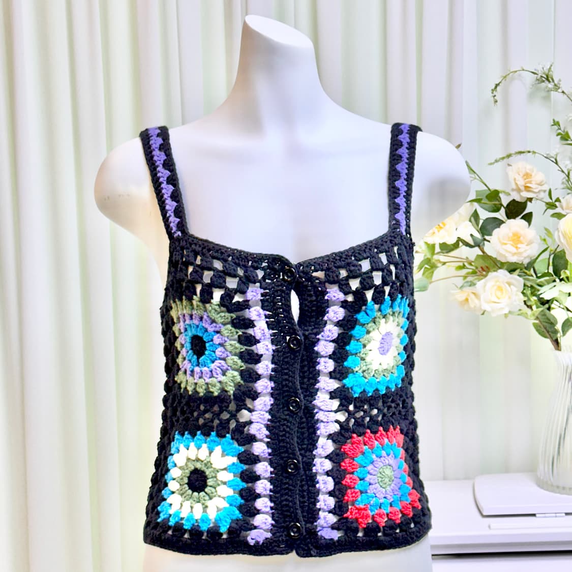 시슬리 크로셰 니트 뷔스티에 상품이미지1