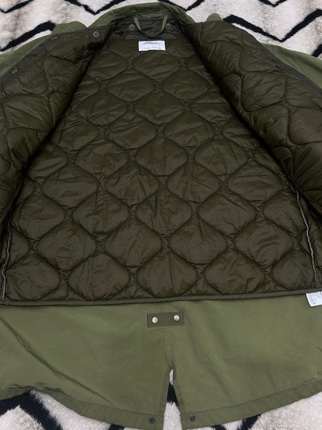 [실측XL]노매뉴얼 피쉬테일/카키 상품이미지3