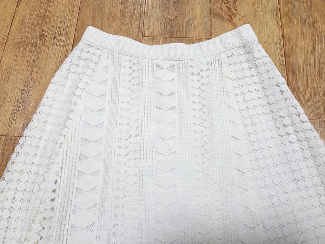 시스템(SYSTEM) 언밸런스 헴 레이스 스커트 55 상품이미지5