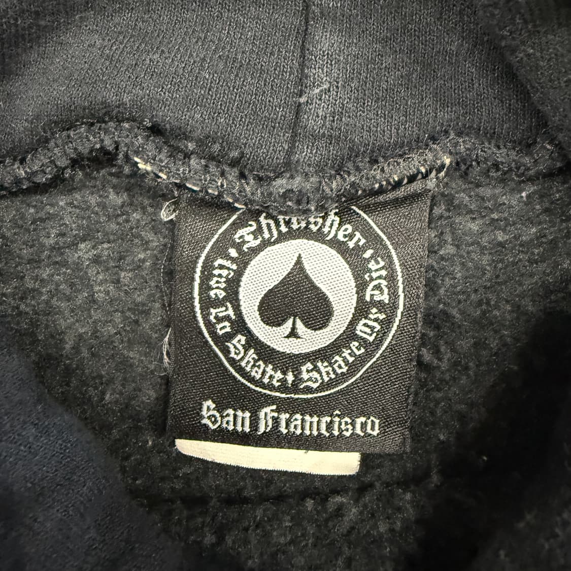 (M)트레셔 Thrasher 빅로고후드티셔츠(블랙) 상품이미지2