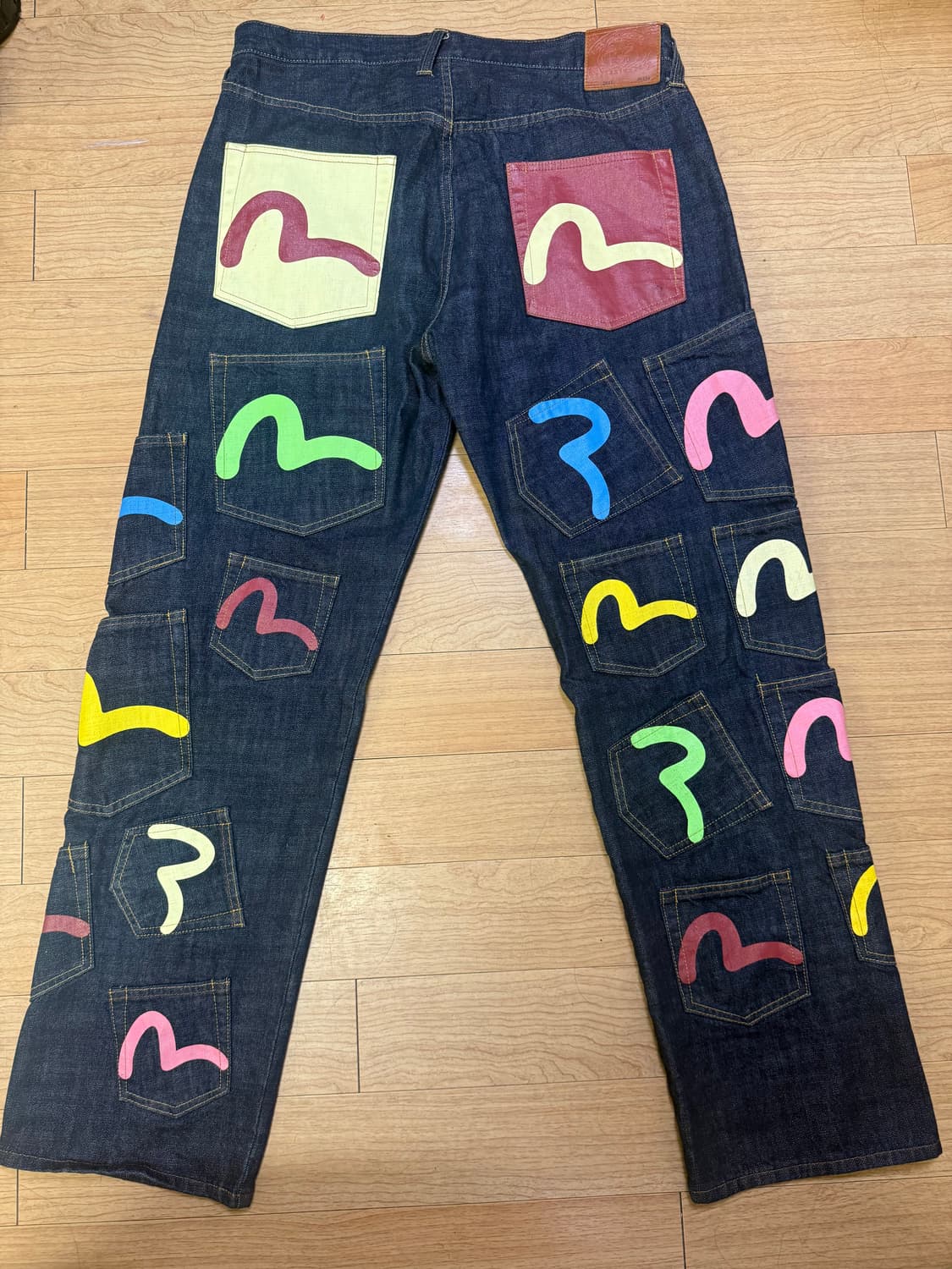 [36x34] 에비수 멀티 포켓 데님 팬츠 상품이미지1