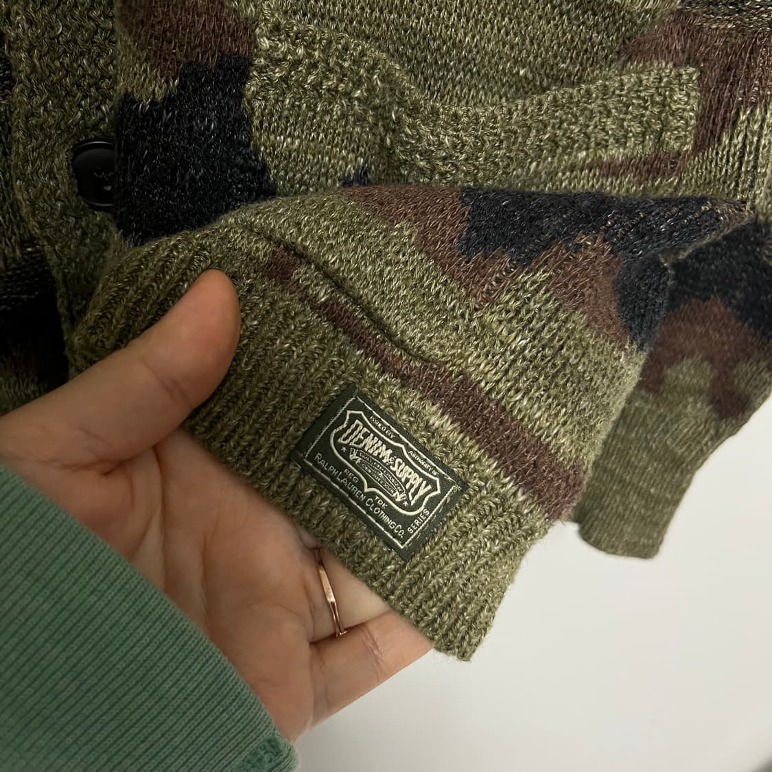 데님앤서플라이 랄프로렌 카모 가디건 m 상품이미지4