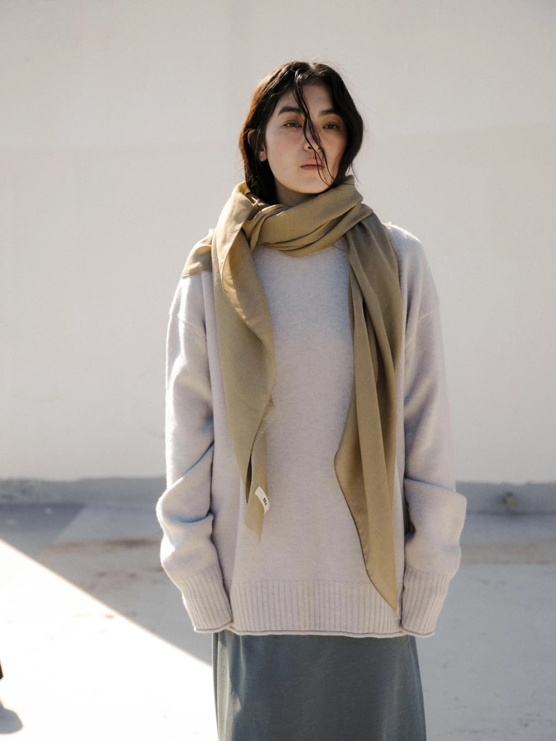 당일거래 8! PULA / Oversized Wool Silk Scarf 상품이미지2