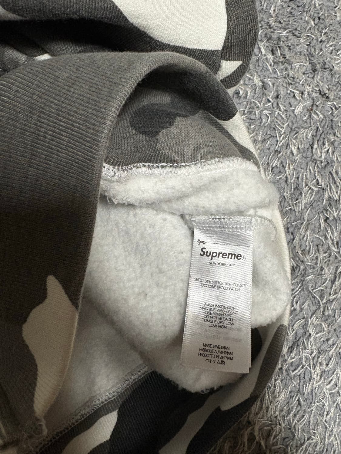 슈프림 워크 후드집업 스노우카모 24FW 상품이미지4