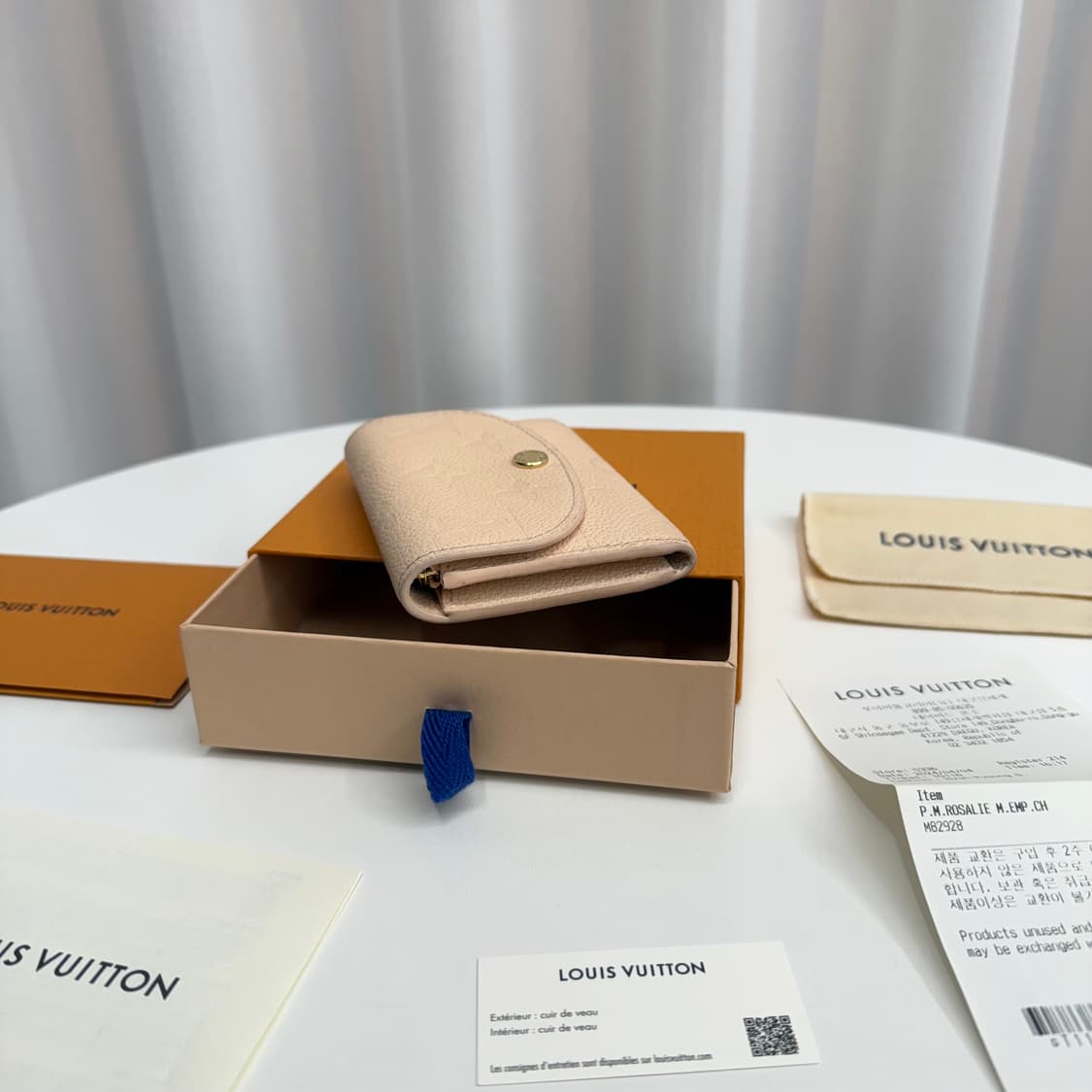 [백화점/ 풀박스] 루이비통 앙프렝뜨 로잘리 코인퍼스 지갑 상품이미지5