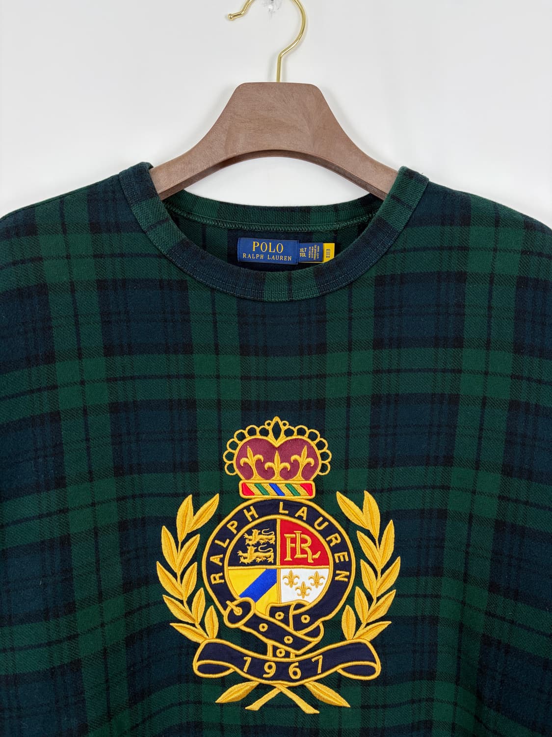 a50) 폴로랄프로렌 크레스트 타탄 플리스 맨투맨 상품이미지2