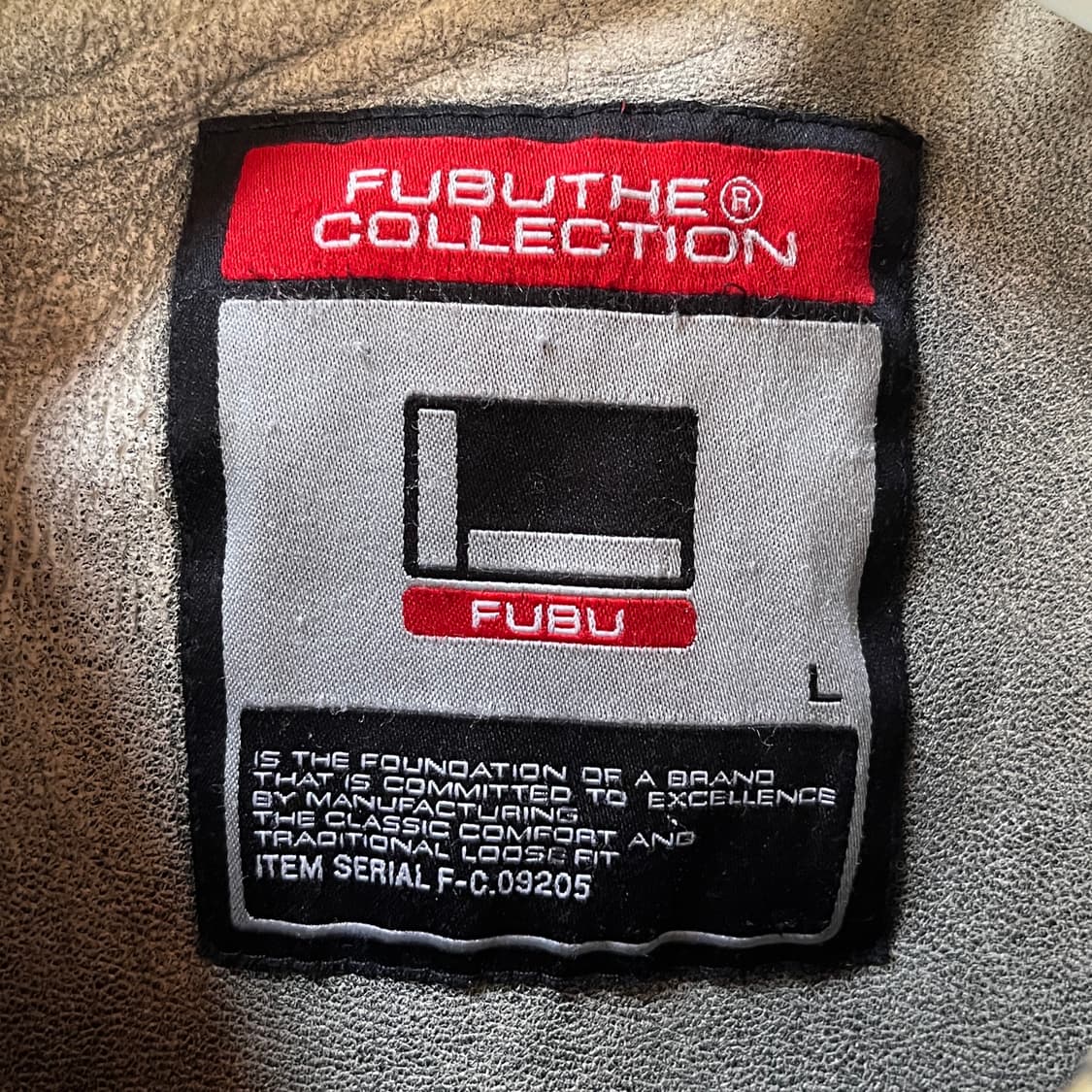 M) FUBU 2004 산양가죽 더티워싱 Y2K 레더자켓 상품이미지8