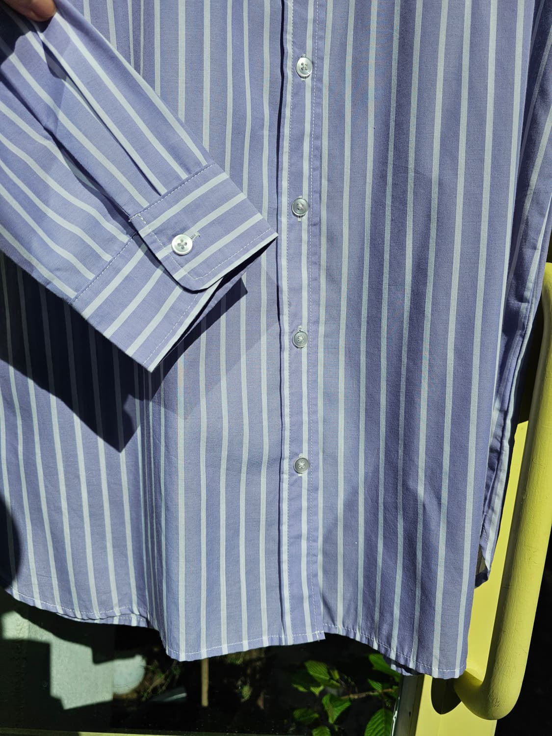 Japan 연보라 스트라이프 셔츠 상품이미지3