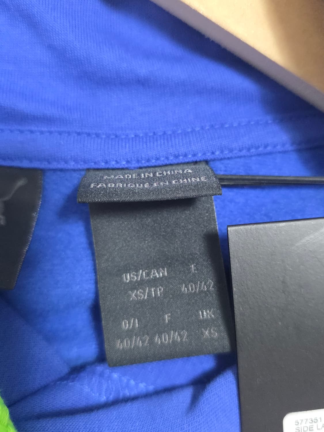 푸마 PUMA x 리한나 FENTY 사이드 레이스 언밸런스 후드티 블루  상품이미지7