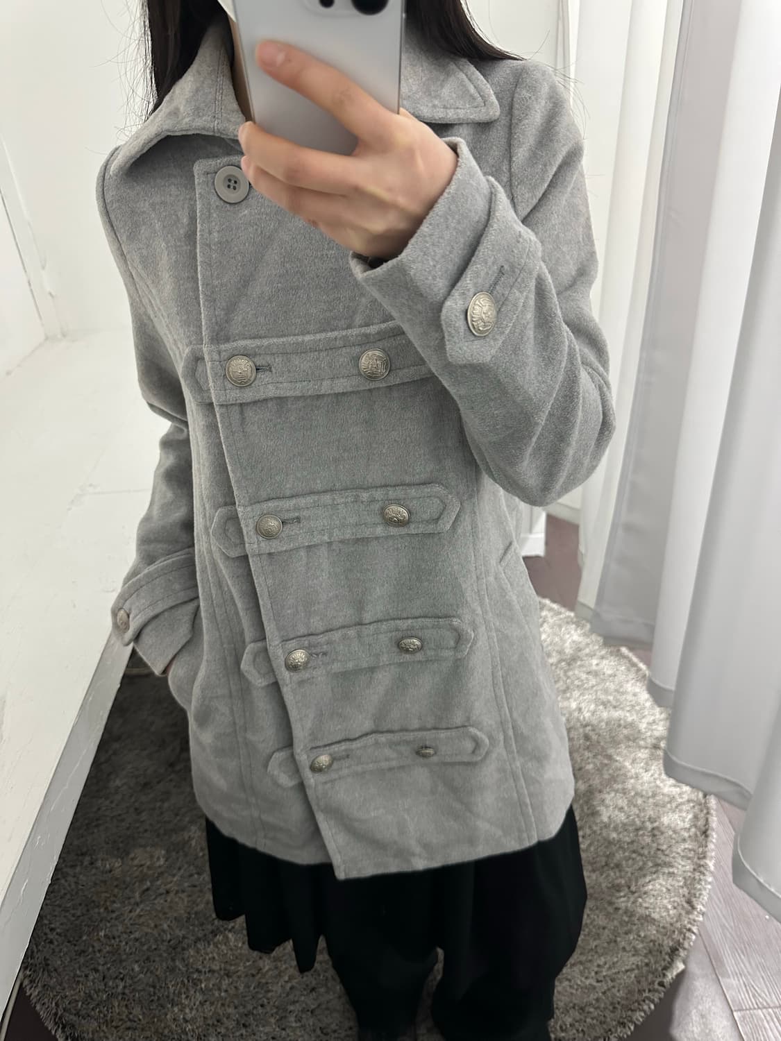 duras napoleon soft gray coat 상품이미지4