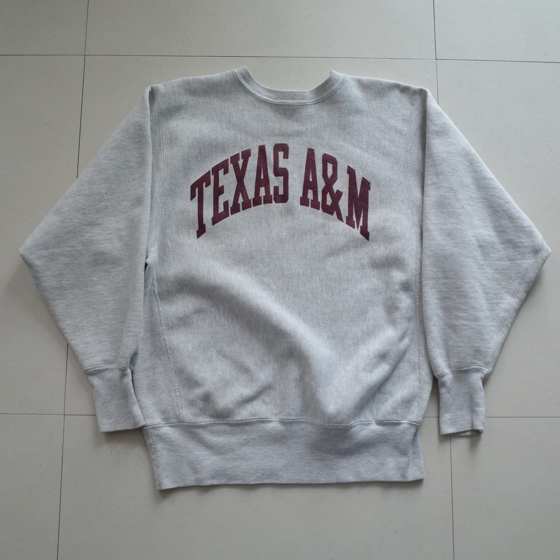 90s 챔피온 리버스위브 MADE in USA텍사스A&M 스웻셔츠 L 상품이미지1