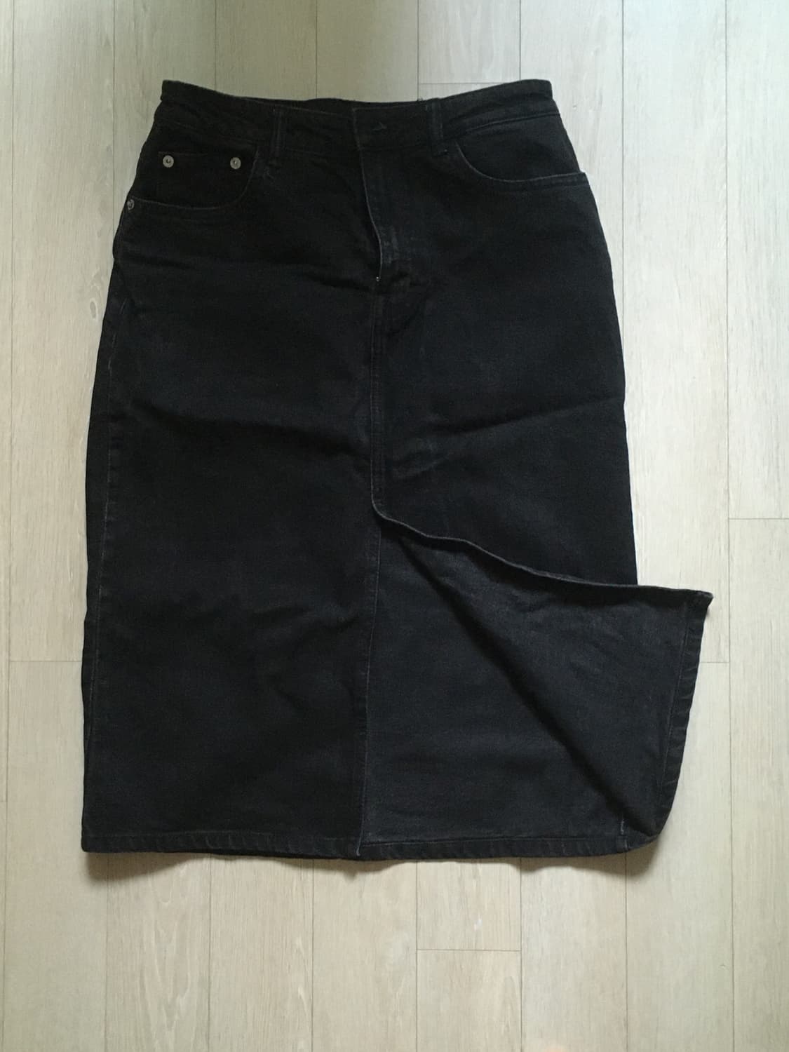 Zara black denim skirt 상품이미지1