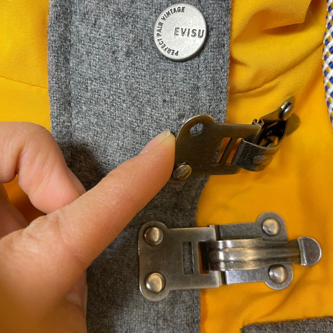 에비수 엘로우그레이 후드 자켓 점퍼 WS 상품이미지4