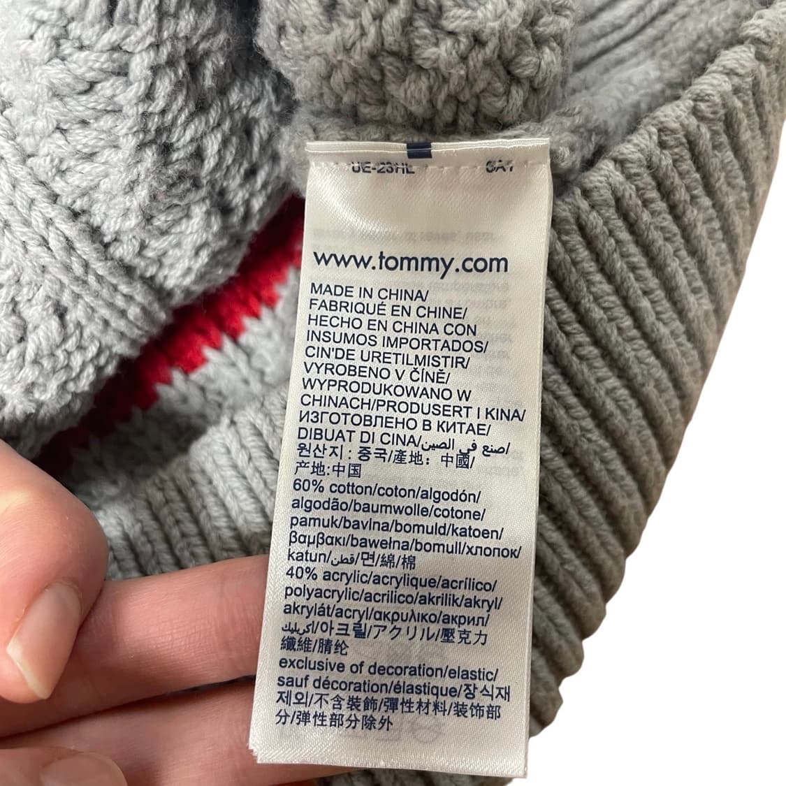 타미힐피거  컬러 블록 케이블 니트 XL 상품이미지5