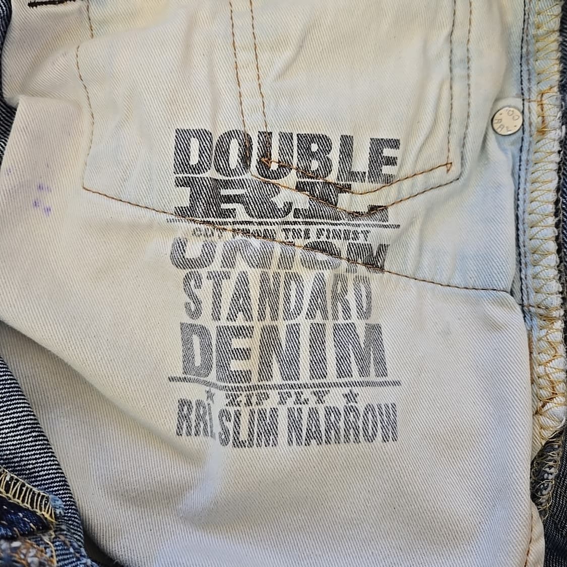 90s RRL 더블알엘 슬림 내로우 셀비지 데님 진 인디고 상품이미지6