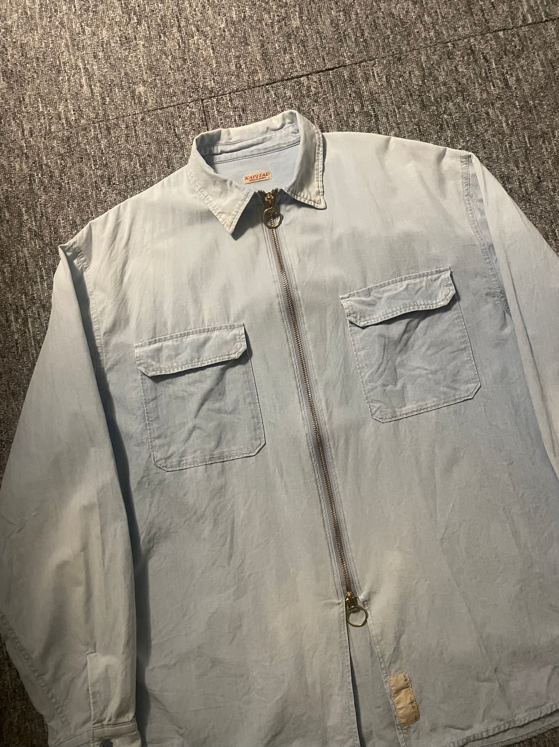 캐피탈 샴브레이 드리즐러 워크 셔츠 [M / 105] 상품이미지1