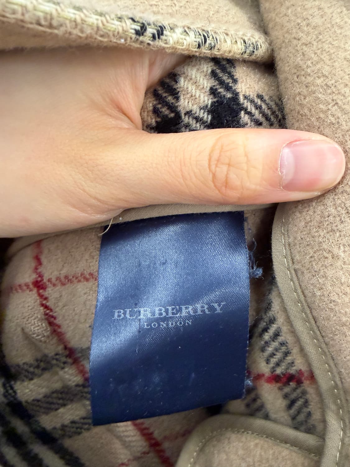 빈티지 버버리 90s 울 더플 코트 M 상품이미지9