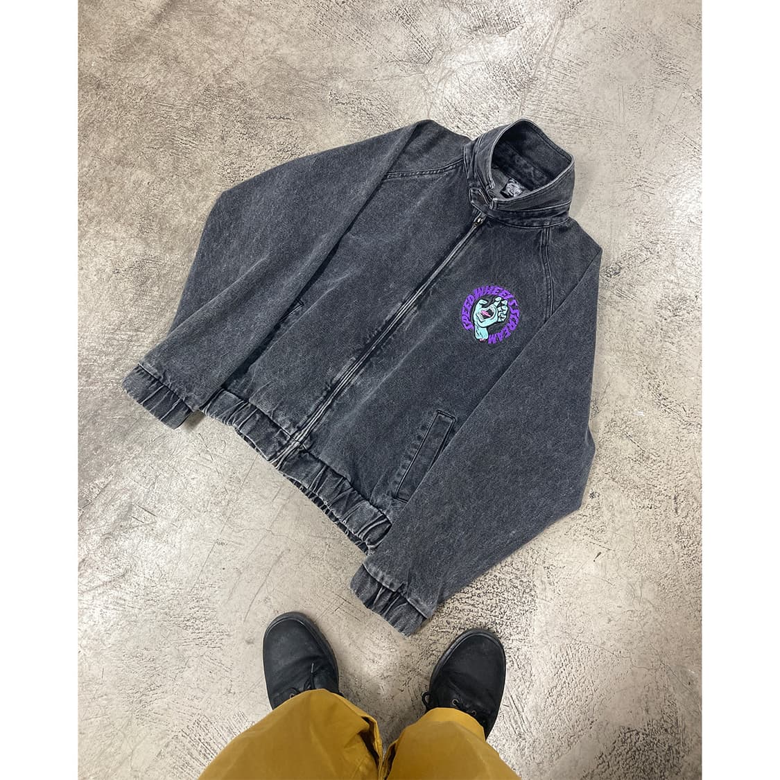 산타크루즈 흑청데님 블루종 상품이미지1