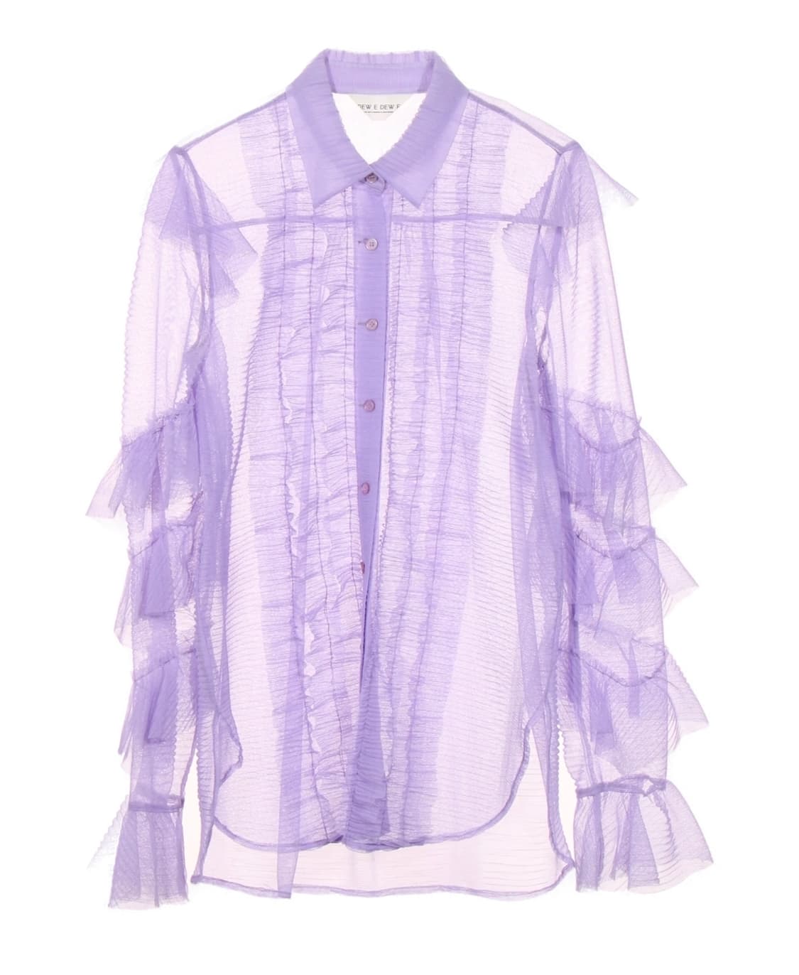 듀이듀이 시스루 러플 블라우스 상품이미지2