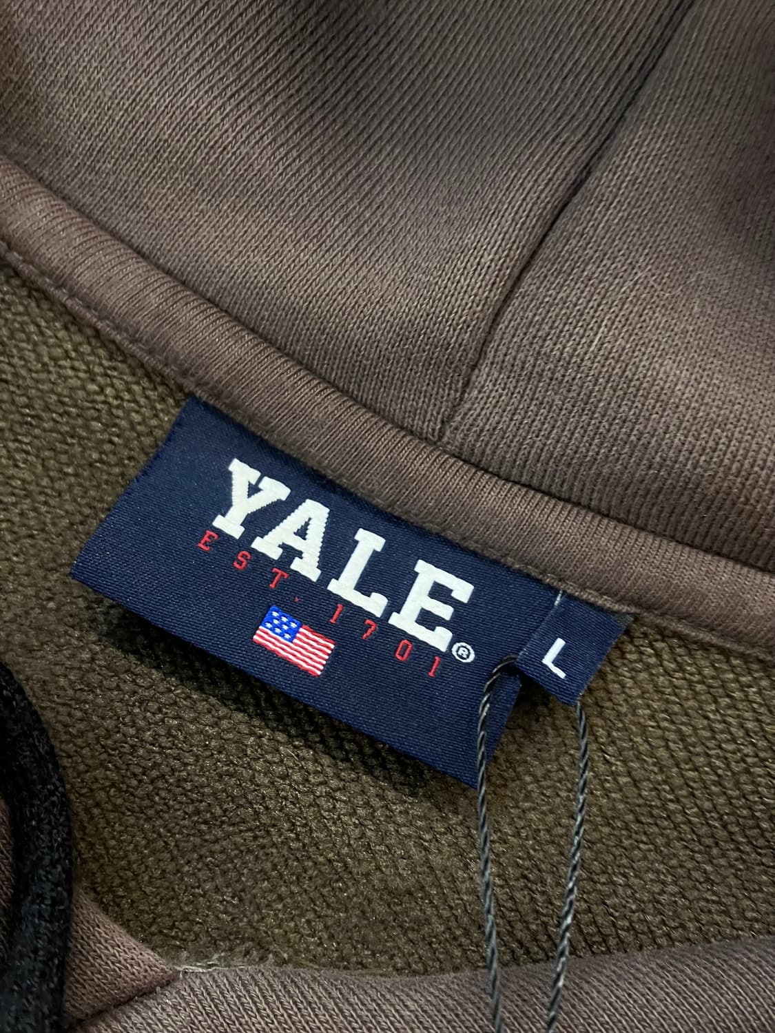 YALE 예일 후드티 브라운 L  #csz2822 상품이미지4