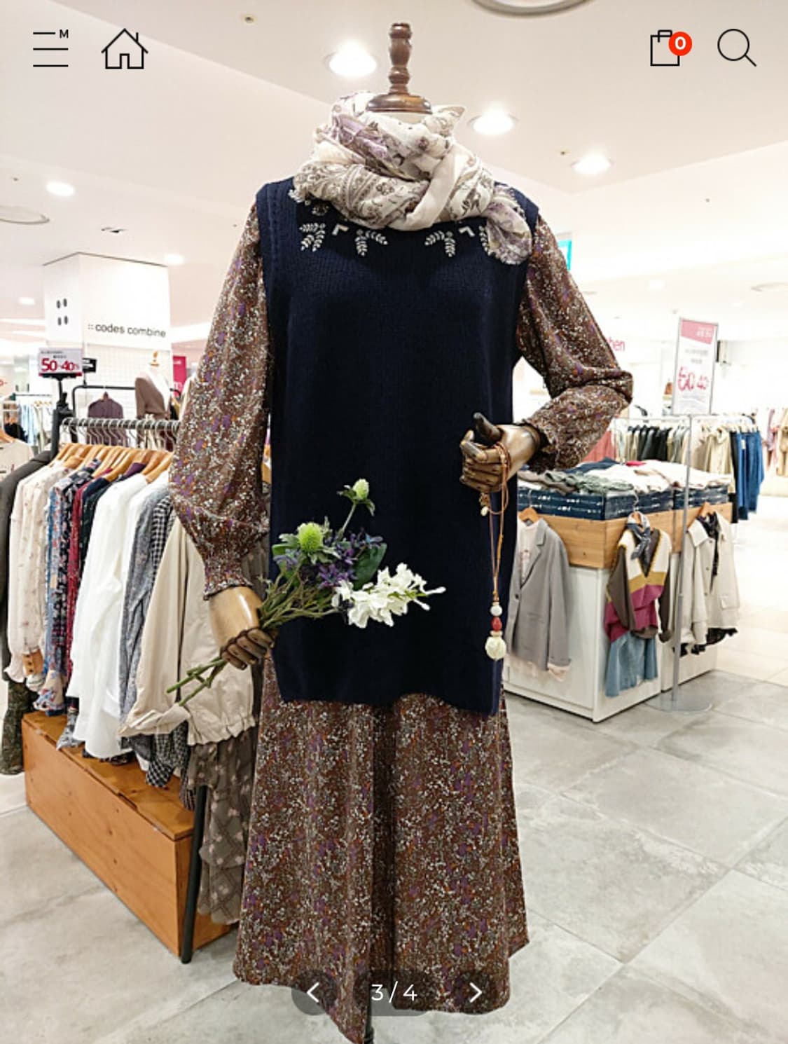 써스데이아일랜드 허리스모킹밴드 핏앤플레어 롱원피스 M사이즈 상품이미지2