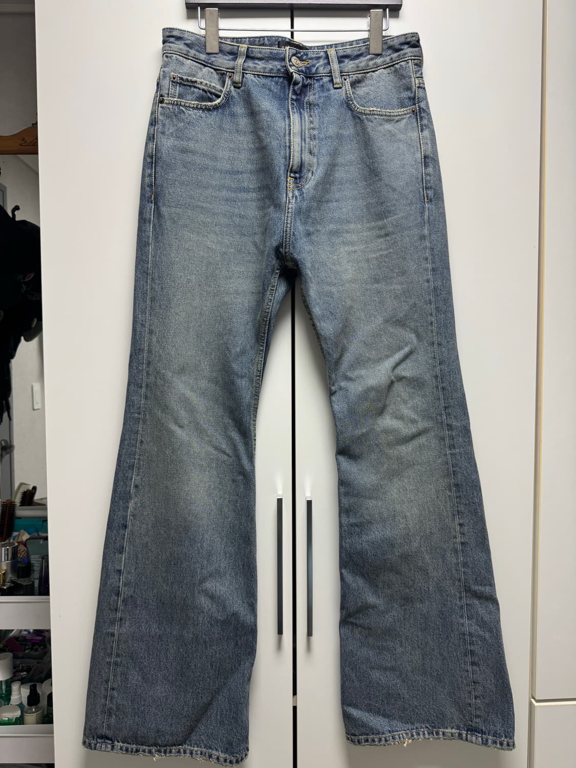 [30-31] 발렌시아가 플레어 팬츠 중청 상품이미지3