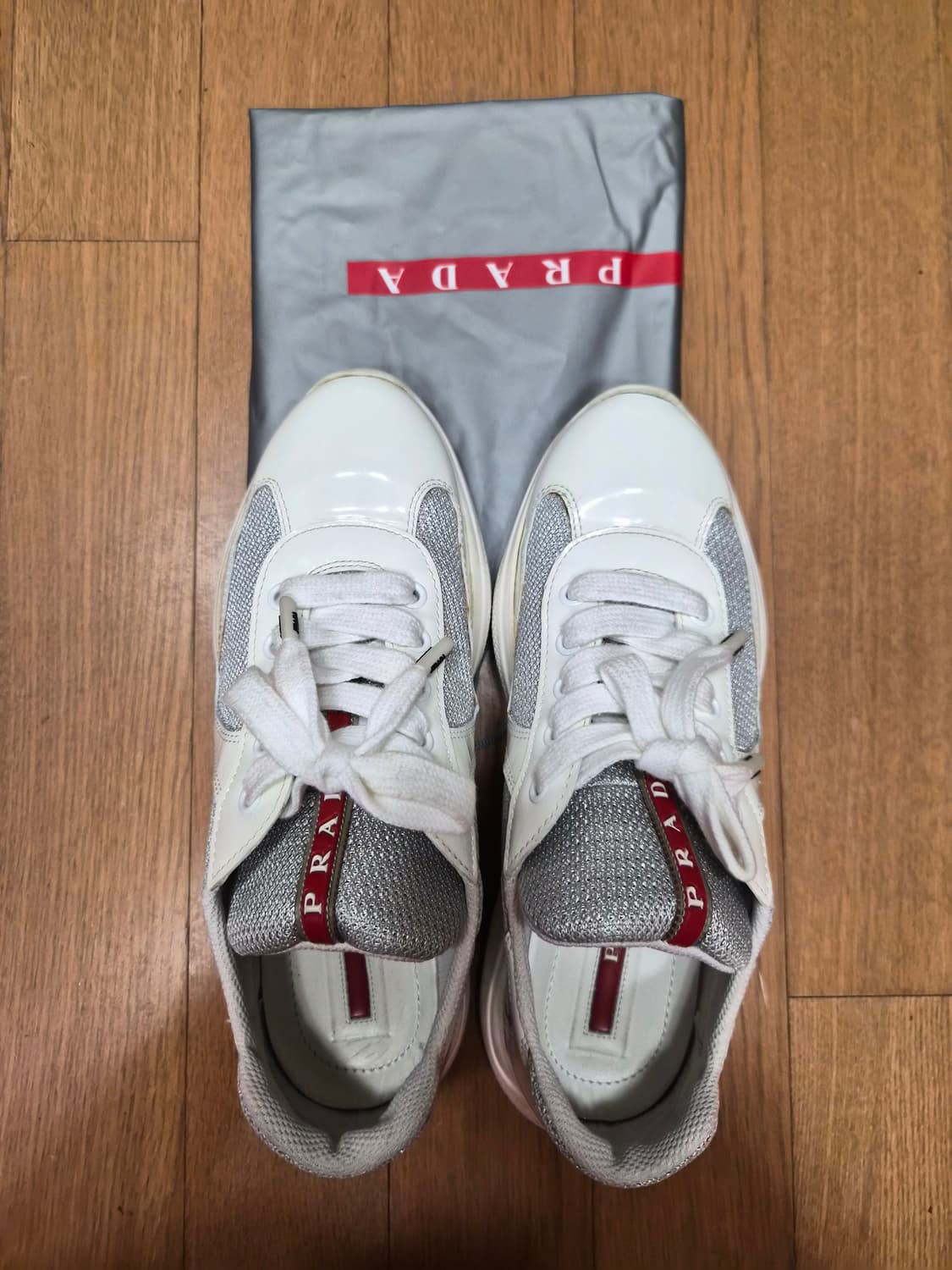 (정품) 프라다 아메리카컵 스니커즈 35.5 (명품 여성 신발 운동화) 상품이미지1