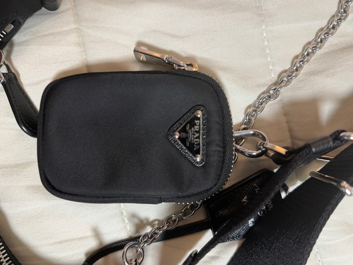 프라다 테수토 여성호보백 블랙 풀구성 / 24년8월 일본오사카매장직접구매 상품이미지3