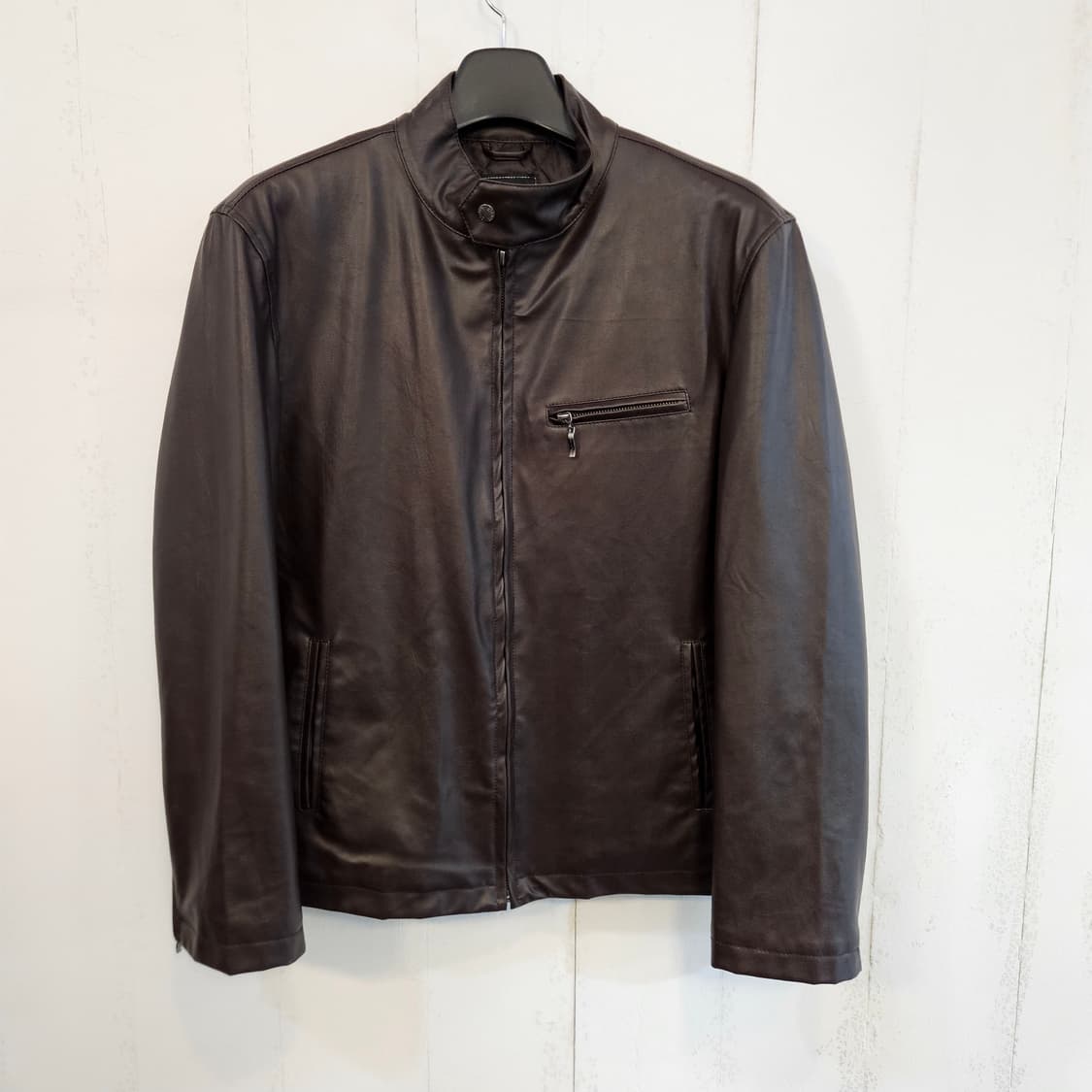 105(XL)/실측100(L) 빈티지 가죽 레자자켓 상품이미지1